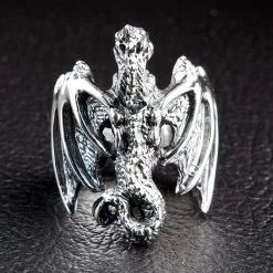 Bikerringshop Sterling Silver Knight Dragon Ring -Outlet Rings Store Knight Dragon Ring 7143c9b4 845c 4f13 b6e6 7f24e463b63a