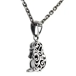 Bikerringshop Japanese Guardian Lion-Dog Komainu Pendant -Outlet Rings Store Komainu necklace 3