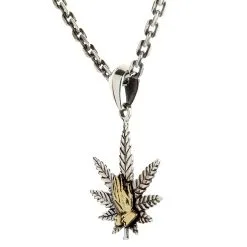 Bikerringshop Sterling Silver Praying Hands Marijuana Pendant Necklace 14 Bikerringshop Sterling Silver Praying Hands Marijuana Pendant Necklace -Outlet Rings Store Praying Hands Marijuana necklace 3