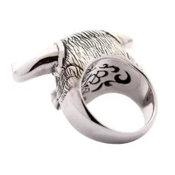 Bikerringshop Sterling Silver Bull Taurus Ring -Outlet Rings Store Silver Bull Taurus Ring 7
