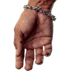 Bikerringshop Sterling Silver Tibetan Dorje Amulet Bracelet -Outlet Rings Store Tibetan Dorje bracelet 6