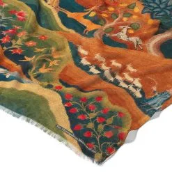 The Metropolitan Museum Of Art American Folk Art Landscape Oblong Scarf -Outlet Rings Store american folk art landscape oblong scarf 2