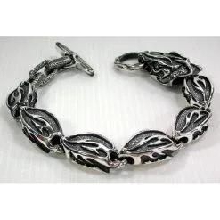 Bikerringshop Anaconda Snake Silver Brass Bracelet 14 Bikerringshop Anaconda Snake Silver Brass Bracelet -Outlet Rings Store anaconda snake silver brass bracelet 6