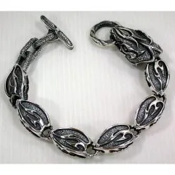 Bikerringshop Anaconda Snake Silver Brass Bracelet 15 Bikerringshop Anaconda Snake Silver Brass Bracelet -Outlet Rings Store anaconda snake silver brass bracelet 7