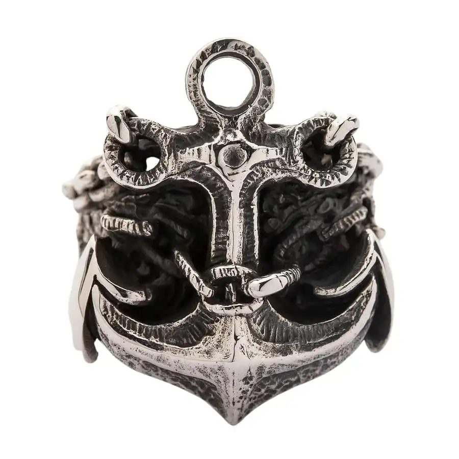 Bikerringshop 925 Sterling Silver Anchor Mens Ring 5 Bikerringshop 925 Sterling Silver Anchor Mens Ring - Image 3