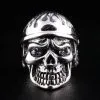 Bikerringshop Sterling Silver Military Army Skull Ring -Outlet Rings Store army skull ring sterling silver