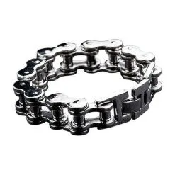 Bikerringshop Sterling Silver Big Bike Chain Bracelet