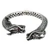 Bikerringshop Sterling Silver Big Dragon Men's Cuff Bracelet 1 Bikerringshop Sterling Silver Big Dragon Men's Cuff Bracelet -Outlet Rings Store big dragon cuff 3
