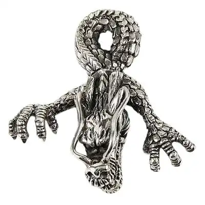 Bikerringshop 925 Sterling Silver Big Dragon Pendants 4 Bikerringshop 925 Sterling Silver Big Dragon Pendants - Image 2