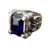 Bikerringshop Sterling Silver Big Sapphire Mens Rings 2 Bikerringshop Sterling Silver Big Sapphire Mens Rings -Outlet Rings Store big sapphire rings