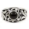 Bikerringshop Sterling Silver Black Onyx Mens Ring -Outlet Rings Store black onyx mens ring