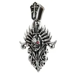 Bikerringshop Sterling Silver Blade Skull Pendant 13 Bikerringshop Sterling Silver Blade Skull Pendant -Outlet Rings Store blade skull pendant 4 a8156ddf e8a3 48fa 8947 74ce63d9547c