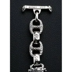 Bikerringshop Sterling Silver Boar Head Mens Bracelet 17 Bikerringshop Sterling Silver Boar Head Mens Bracelet -Outlet Rings Store boar head bracelet 6