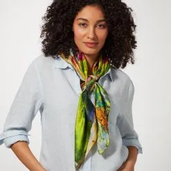 The Metropolitan Museum Of Art Bonnard Garden Square Silk Scarf -Outlet Rings Store bonnard garden square silk scarf 2