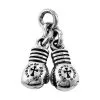 Bikerringshop Sterling Silver Boxing Gloves Pendant -Outlet Rings Store boxing glovers pendant