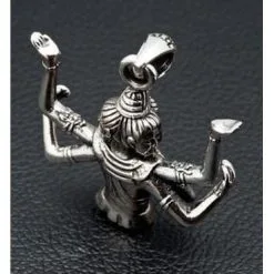 Bikerringshop Sterling Silver Brahma Hindu God Pendant -Outlet Rings Store brahma hindu god pendant 3