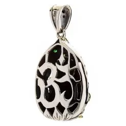 Bikerringshop Sterling Silver Hindu Amulet Brass Ganesh Pendant -Outlet Rings Store brass ganesh pendant 5