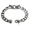 Bikerringshop Bulldog 925 Sterling Silver Bracelet -Outlet Rings Store bulldog silver bracelet