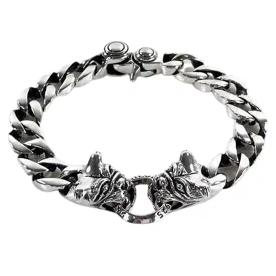 Bikerringshop Bulldog 925 Sterling Silver Bracelet 3 Bikerringshop Bulldog 925 Sterling Silver Bracelet - Image 2