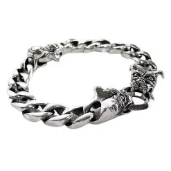Bikerringshop Bulldog 925 Sterling Silver Bracelet 7 Bikerringshop Bulldog 925 Sterling Silver Bracelet -Outlet Rings Store bulldog silver bracelet 3