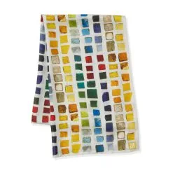 Outlet Rings Store -Outlet Rings Store byzantine tesserae oblong silk scarf 1