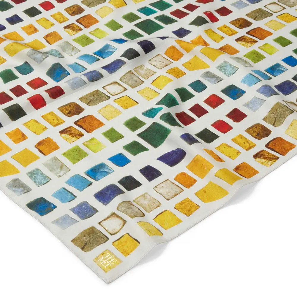 The Metropolitan Museum Of Art Byzantine Tesserae Oblong Silk Scarf 5 The Metropolitan Museum Of Art Byzantine Tesserae Oblong Silk Scarf - Image 3