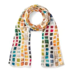 Outlet Rings Store 6 The Metropolitan Museum Of Art Byzantine Tesserae Oblong Silk Scarf