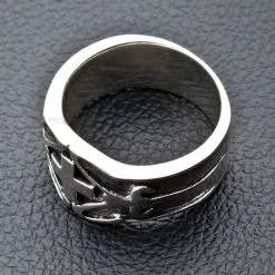 Bikerringshop Sterling Silver Celtic Cross Band Ring -Outlet Rings Store celtic cross silver ring 6