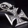 Bikerringshop Sterling Silver Chopper Cross Biker Pendant 1 Bikerringshop Sterling Silver Chopper Cross Biker Pendant -Outlet Rings Store chopper cross biker pendant sterling silver