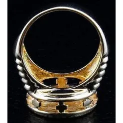 Bikerringshop Amethyst Christian Crosier Ring -Outlet Rings Store christian crosier ring 5