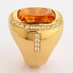 Bikerringshop Huge Yellow Gold Mens Citrine Ring 30 Bikerringshop Huge Yellow Gold Mens Citrine Ring -Outlet Rings Store citrin mens ring 10