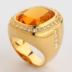 Bikerringshop Huge Yellow Gold Mens Citrine Ring 33 Bikerringshop Huge Yellow Gold Mens Citrine Ring -Outlet Rings Store citrin mens ring 13