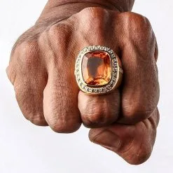 Bikerringshop Huge Yellow Gold Mens Citrine Ring 36 Bikerringshop Huge Yellow Gold Mens Citrine Ring -Outlet Rings Store citrin mens ring 17