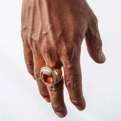 Bikerringshop Huge Yellow Gold Mens Citrine Ring 37 Bikerringshop Huge Yellow Gold Mens Citrine Ring -Outlet Rings Store citrin mens ring 18