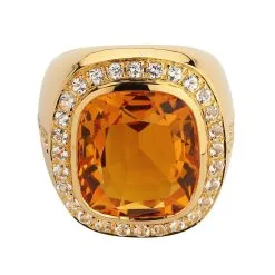 Bikerringshop Huge Yellow Gold Mens Citrine Ring 25 Bikerringshop Huge Yellow Gold Mens Citrine Ring -Outlet Rings Store citrin mens ring 5