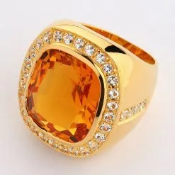 Bikerringshop Huge Yellow Gold Mens Citrine Ring 26 Bikerringshop Huge Yellow Gold Mens Citrine Ring -Outlet Rings Store citrin mens ring 6