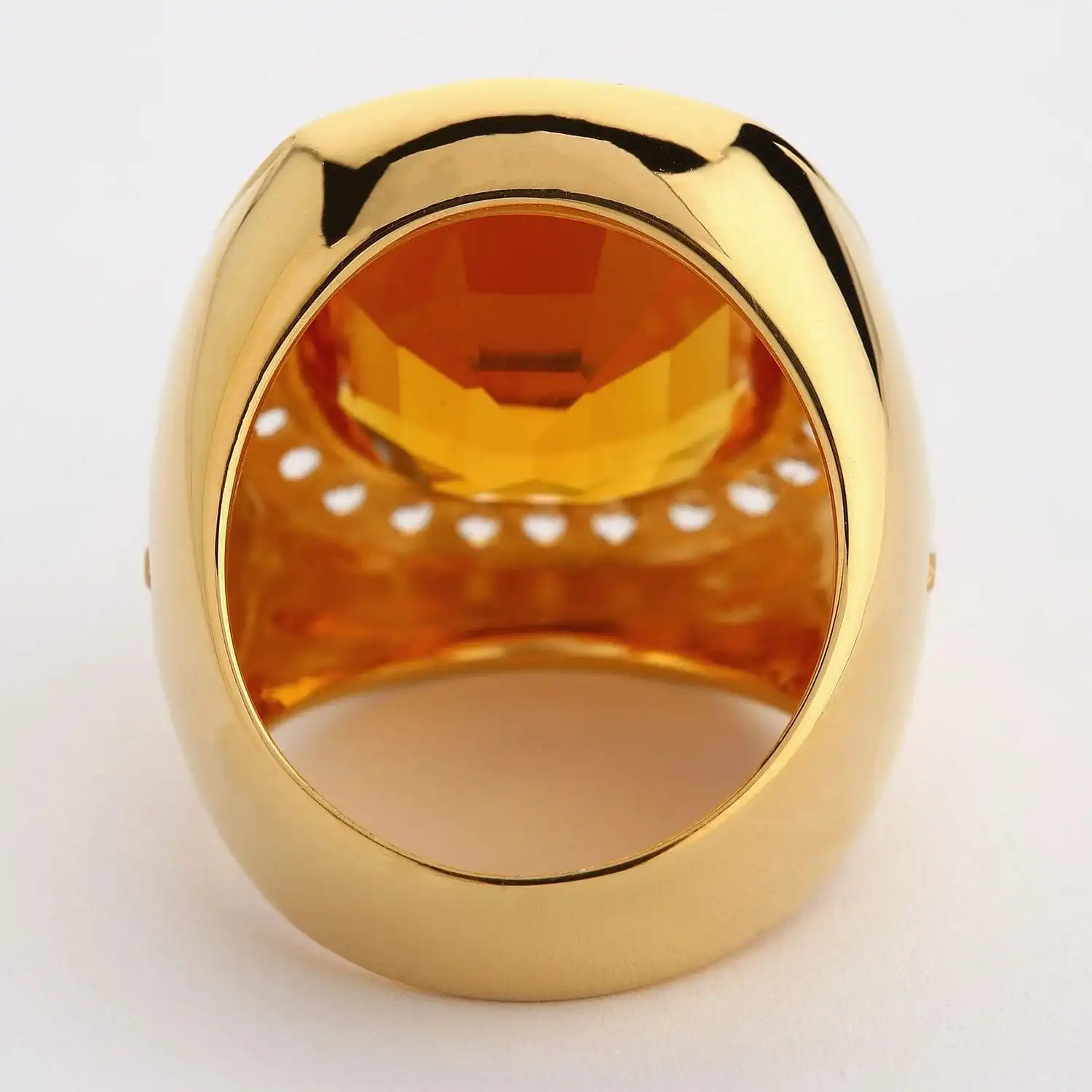 Bikerringshop Huge Yellow Gold Mens Citrine Ring 11 Bikerringshop Huge Yellow Gold Mens Citrine Ring - Image 9