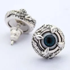 Bikerringshop Sterling Silver Claw Eye Eyeball Earrings -Outlet Rings Store claw eyeball earrings 2