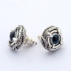 Bikerringshop Sterling Silver Claw Eye Eyeball Earrings -Outlet Rings Store claw eyeball earrings 7