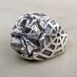 Bikerringshop Clear Stone Spider Ring -Outlet Rings Store clear stone spider ring 3