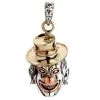 Bikerringshop Sterling Silver Clown Pendant Necklace -Outlet Rings Store clown pendant
