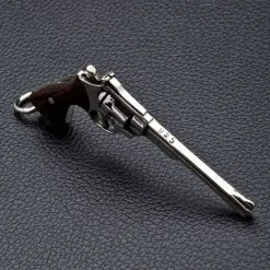 Bikerringshop Sterling Silver Wood Cowboy Gun Revolver Pendant 12 Bikerringshop Sterling Silver Wood Cowboy Gun Revolver Pendant -Outlet Rings Store cowboy gun silver pendant 4