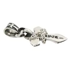 Bikerringshop Sterling Silver Cross Pendant Necklace -Outlet Rings Store cross pendant necklace 3