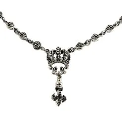 Bikerringshop Crown Sterling Silver Necklaces -Outlet Rings Store crown sterling silver necklaces 2