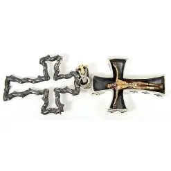 Bikerringshop Sterling Silver Crucifix Cross Christian Jesus Pendant -Outlet Rings Store crucifix christian pendant 3