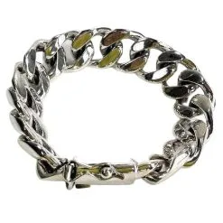 Bikerringshop Silver Cuban Link Bracelet 8 Bikerringshop Silver Cuban Link Bracelet -Outlet Rings Store cuban link bracelet 4