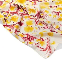 The Metropolitan Museum Of Art Daisy Garden Marbled Paper Oblong Silk Scarf -Outlet Rings Store daisy garden marbled paper oblong silk scarf 4