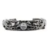 Bikerringshop Diamond Silver Dragon Biker Cuff Bracelet 1 Bikerringshop Diamond Silver Dragon Biker Cuff Bracelet -Outlet Rings Store diamond silver dragon biker cuff bracelet