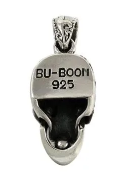 Bikerringshop Diamond Eyes Silver Rider Skull Pendant -Outlet Rings Store diamond silver skull pendant 2