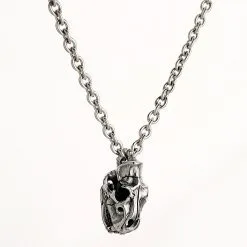 Bikerringshop Sterling Silver Dinosaur Skull Pendant Necklace -Outlet Rings Store dinosaur skull necklace 2